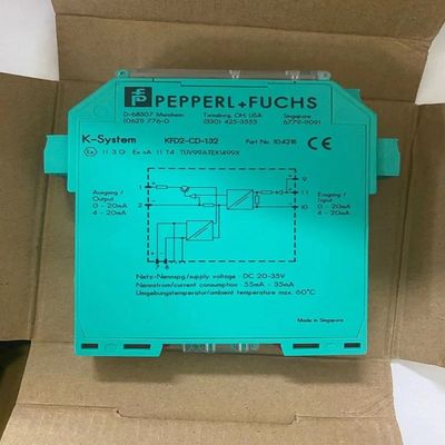 KFD2-CD-1.32 PEPPERL FUCHS Απομονωμένο φραγμό ρεύματος οδηγός 1 κανάλι κλιματιστής σήματος