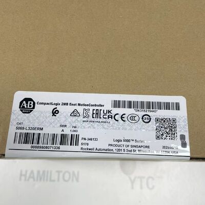 Allen-Bradley 5069-L320ERM Υψηλής απόδοσης ελεγκτής CompactLogix 5380 για βιομηχανική αυτοματοποίηση