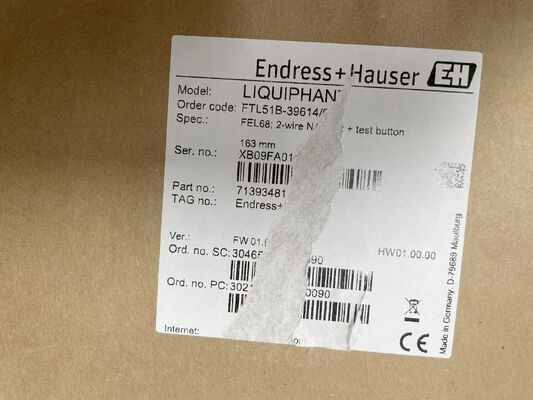 Endress Hauser FTL51B-3961/4 Διακόπτης Στάθμης Δόνησης Υψηλής Απόδοσης για Εφαρμογές Υγρών