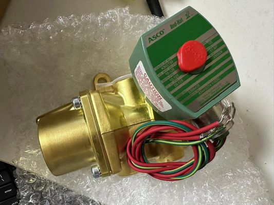 8344G074 110V Emerson ASCO Σολενοειδής βαλβίδα 4 οδοι 1/2 " NPT Single Solenoid Brass Body