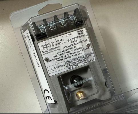 990-04-70-01-00 Bently Νεβάδα 990 Αναμεταδότης δονήσεων 35mm DIN Σιδηροδρομικές κομπίνες