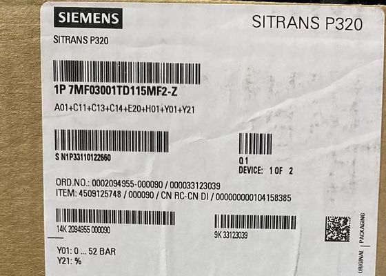 7MF0300-1TD1-5MF2-Z A00+E00+C11+H02 Διαβιβαστής SIEMENS για μετρητή πίεσης