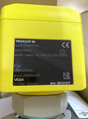CAP98.XPYDS VEGA Ρυθμισμός μετρητή επιπέδου Δωρεάν χωρητικός ανιχνευτής ράβδου για ανίχνευση επιπέδου