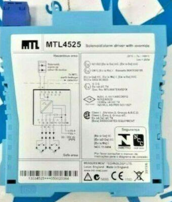 MTL4525 MTL Instruments Διοικητής συναγερμού με ηλεκτροσόκ MTL4500 MTL5500 σειρά