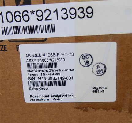 1066-P-HT-73 Emerson Rosemount 1066 Μεταδότης με ένα κανάλι