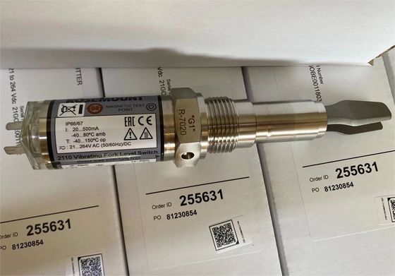 211001L1NAQ4 Rosemount 2110 Δονητικός διακόπτης επιπέδου πιρούνι
