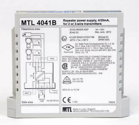 MTL4041B MTL Instruments Επαναλαμβανόμενος τροφοδοσία ρεύματος Αριθμός καναλιών Ένα