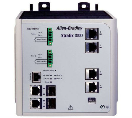 1783-MS06T Allen Bradley 6 Port Switches Αριθμός θύρων 6 Διαχειριζόμενες θύρες Stratix