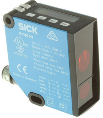 Αισθητήρες απόστασης λέιζερ SICK DT20 Hi DT20-P244B 24,3 mm x 72,4 mm x 54,1 mm