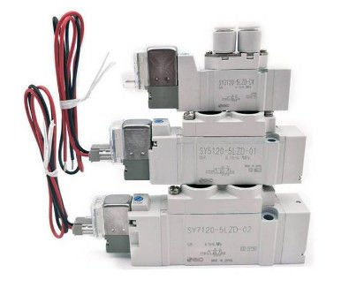 SMC SY5120-5G-01 Βαλβίδα, Sol, SY5000 SOL/VALVE, RUBBER SEAL Διορισμένη τάση 24 VDC