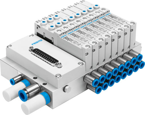 Festo VTUG-10-VRPT-B1T-Q10B-UB-QH6SU-16K+TTSC Σωλήνας διανομής βαλβίδων VTUG με πρίζα πολλαπλών πινών ή σύνδεση πεδίου