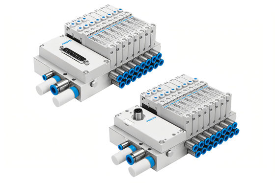 Festo VTUG-10-VRPT-B1T-Q10B-UB-QH6SU-16K+TTSC Σωλήνας διανομής βαλβίδων VTUG με πρίζα πολλαπλών πινών ή σύνδεση πεδίου