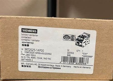 Siemens 3RT2035-1AP00 Επαφή με 1 NO 1 NC Βοηθητικές επαφές Στροφή Τερματικό Μέγεθος S2 6.6W σε εναλλασσόμενο ρεύμα σε θερμή κατάσταση λειτουργίας