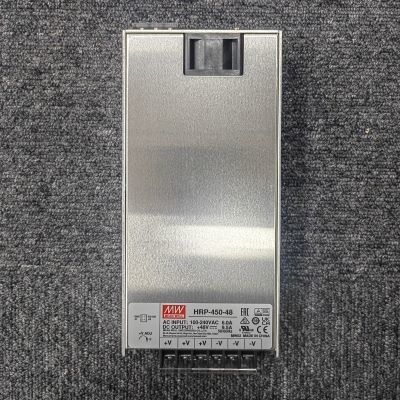 Μέσο καλά HRP-450-48 48Vdc 9.5A Ηλεκτρική τροφοδοσία PFC 8 Αναλογικές εξόδους Σύνθετες 100 mm x 100 mm x 100 mm Μέγεθος