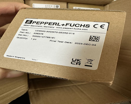 Ανθεκτικός αισθητήρας υπερήχων P F UC6000-30GM70-2E2R2-V15 με πιστοποίηση ATEX και μέγιστο 5000 παλμούς