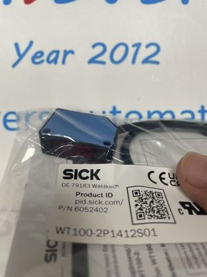 SICK WT100-2P1412S01 Φωτοηλεκτρικοί αισθητήρες με ακριβή ανίχνευση με εμβέλεια ανίχνευσης από 0 έως 40 m και αναπαραγωγικότητα ≤ 2%