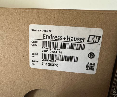 Endress Hauser COS61D-1009/0 Αισθητήρας Οπτικού Διαλυμένου Οξυγόνου Oxymax Memosens