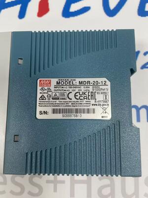 Τροφοδοτικό βιομηχανικού DIN-Rail Mean Well MDR-20-12