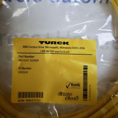 Τούρκ RKV 4.41T-15S529 M12 Μονό-End Cordset.