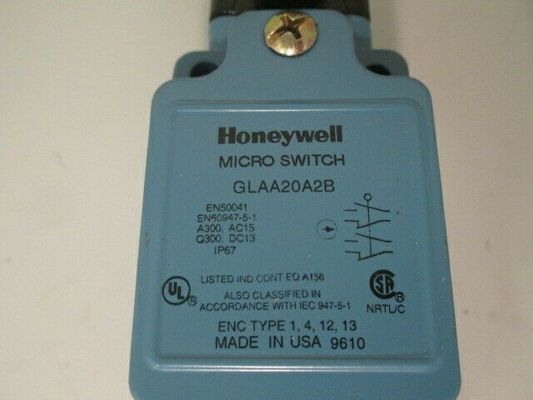Χάνιγουελ GLAA20A2B Snap Action Limit Switch πλευρική περιστροφή 10A 600 VAC 250 VDC Ζήχαρο σειρά GLA