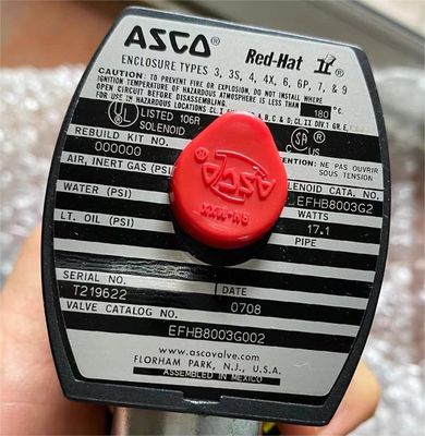 EFHB8003G002 NUMATICS Emerson ASCO Σολενοειδής βαλβίδα υψηλής ροής άμεση δράση 4 οδοι
