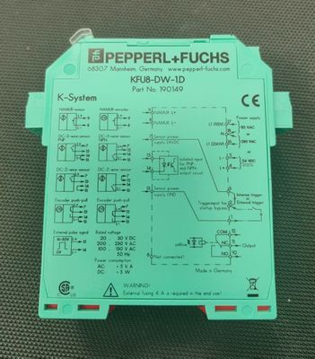 Μονόμετρο ταχύτητας περιστροφής Pepperl + Fuchs KFU8-DW-1.D με συχνότητα εναλλαγής ≤ 10 Hz και μέγεθος στόχου 0,3 mm