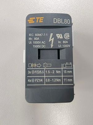 TE Συνδεσιμότητα / Entrelec DBL80 Μονάδες διανομής ισχύος Λειτουργικότητα σφάλμα 0,1% Συχνότητα εναλλαγής ≤ 10 Hz Βιομηχανικό πρότυπο
