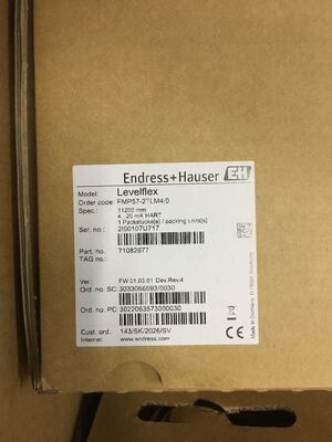 E+H FMP57-2TLM4/0 Leveflex Guided Wave Radar Level Transmitter