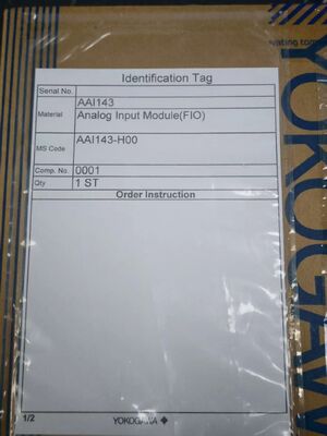 YOKOGAWA AAI143-H00 16-Κανάλι Απομονωμένη Αναλογική Ενσωματωμένη Ενότητα