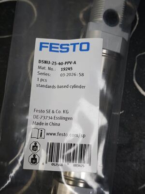 Στρογγυλός πνευματικός κύλινδρος FESTO DSNU-25-40-PPV-A